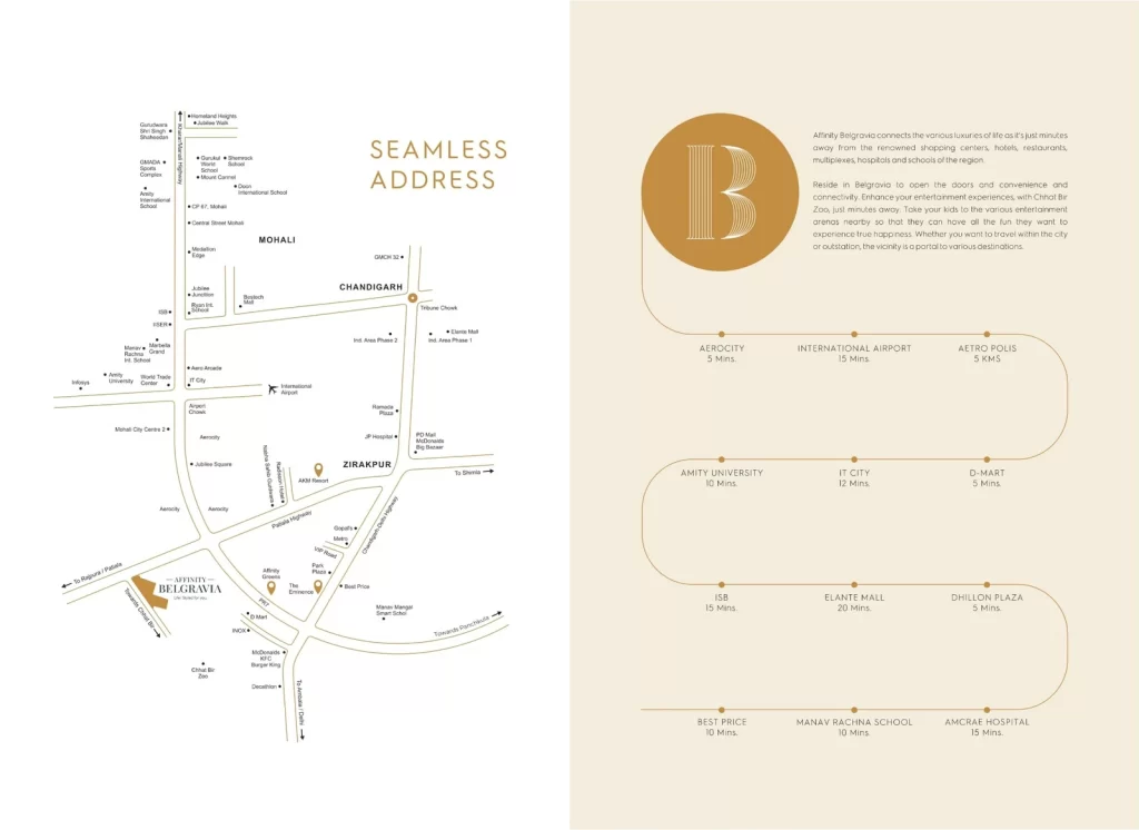 Affinity Belgravia Location map